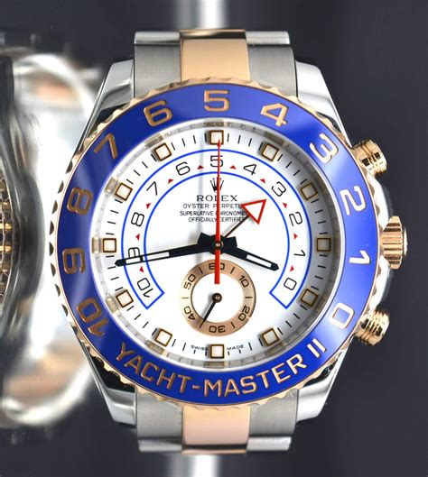 rolex yacht master ii rose gold and steel